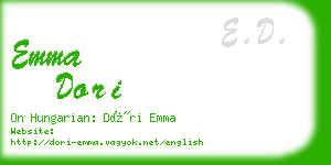 emma dori business card